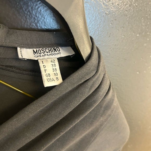 Moschino Sz. 6 “Cheap and Chic” cotton jersey dress great used condition - Picture 5 of 16